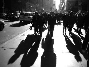 White 5th Avenue Pedestrians 