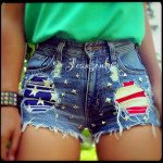 American Flag Shorts