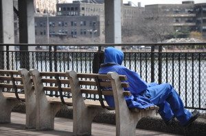 Sanitation Worker on Break 