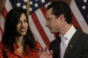 Anthony Weiner & wife Huma Abedin