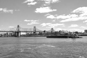 Barge on East River