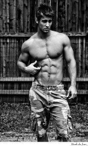 Luke Guldan shirtless