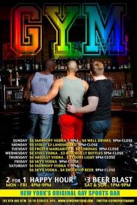 Gym Sportsbar, Manhattan Digest, gay bars