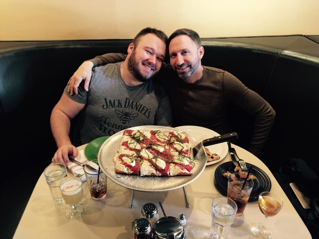 Inside the amazing "Tony's Pizza Napoletana". 