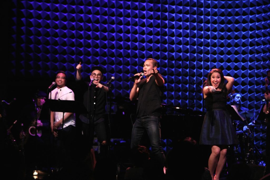 (L to R) Enrico Rodriguz, Jeigh Madjus, Jose Llana, and Ruthie Ann Miles